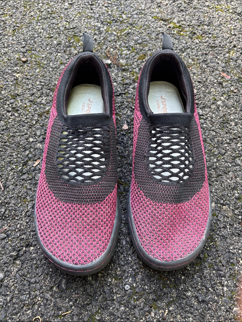 Jambu Jsport Women's Slip-On Shoes - Burgundy and Black